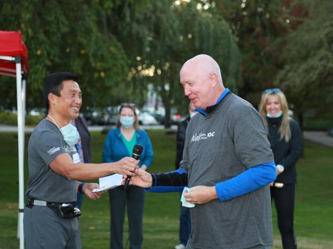 Dr Davidicus speaking at Walk With Your Doc event  Dr Davidicus speaking at Walk With Your Doc event